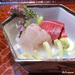 らん亭～ 美日庵 - 鱸と天然本鮪の造り
