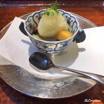 らん亭～ 美日庵 - フルーツみつ豆