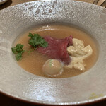 和牛 まつした 吟匠邸 - 湯葉のあんかけ