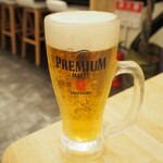 麺や 鶏次と貝次 - 生ビール