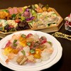 磯辺料理　さかい - 料理写真:オードブルと、手毬寿司ケーキ