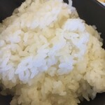 食堂もり川 - ご飯の量は普通かな　粒立ちの良い美味しいご飯でした