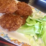 食堂もり川 - ワイフのチキンかつ　大きめのかつが3枚です