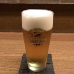 どぜうお清 - 生ビールは一番搾りです。