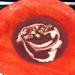 mahoroba 鉄板 - 紅芋のスープ