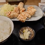 大衆酒場 五の五 - 鶏の唐揚げ定食@¥770