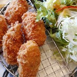 音市楼　かくれ庵 - 広島産カキフライとお蕎麦の膳