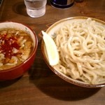 くをん - つけ麺中盛り（辛い）　\680