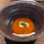 エニェ - スキャンピ海老とえび芋のスープ