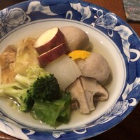 りょうりや 御旅屋 - 野菜の炊合せ