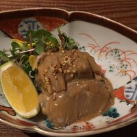 りょうりや 御旅屋 - かわはぎの肝醤油和え