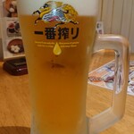 Sobadokoro Minatoan - ビール・中　キリン一番搾り