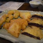 菜酒家FU-KU - 天ぷら3種盛り(ゴーヤー/スパム/紅芋)