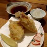 酒呑蕎食〆タグル - 牡蠣の天ぷら