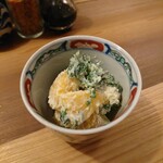 酒呑蕎食〆タグル - 柿と春菊白和え