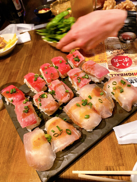 By Matsu0815 肉寿司 ステーキ食べ放題 肉ギャング 新宿東口店 新宿西口 居酒屋 食べログ
