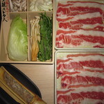 Shabu Shabu Onyasai - ｢厳選牛とアンデス高原豚食べ放題コース｣初回セット