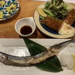 Sumibiyaki Sushi Kaisen Tsurube - 焼き秋刀魚