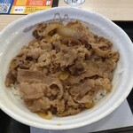 松屋 - 今日の牛めしの肉はパサパサしてたな。