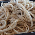乙蕎麦 - 粗挽きせいろのアップ