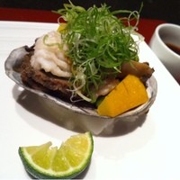 暗闇坂 宮下 麻布本店 - 【蒸物】鮑と穴子、彩り野菜、添えポン酢