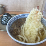 どんどん - 肉天うどん、わかめむすび