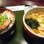 鮨と麺　うまい門 - ねぎとろ丼セット