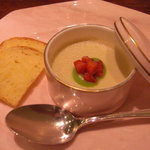 レストラン おがわ - フォアグラのムース　ブリオッシュパン付き