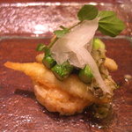 レストラン おがわ - 稚鮎とアスパラと筍リゾット