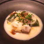 レストラン おがわ - タンと新じゃがのスープ