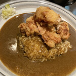東インドカリー - 料理写真:小盛りの唐揚げカレー辛口