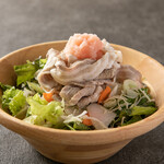 Kagoshima black pork shabu-shabu shabu salad