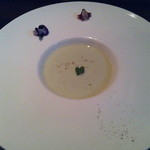 蔵元料理 天青 - 枝豆と豆腐の冷製ポタージュ