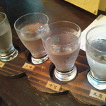 蔵元料理 天青 - 天青4種ききくらべセット1,400円