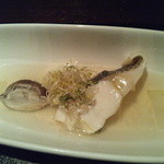 蔵元料理 天青 - 蒸し鱸冬瓜あんかけ