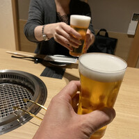 和牛 まつした 吟匠邸 - 1stドリンクはビールにしました