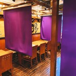 ふるさと居酒屋 村さ来 - テーブル席でも個室風に♪　仕切りなど設置できます