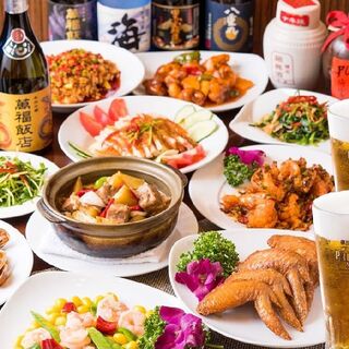 人气No.1!180种以上的正宗中华料理无限畅饮畅食♪