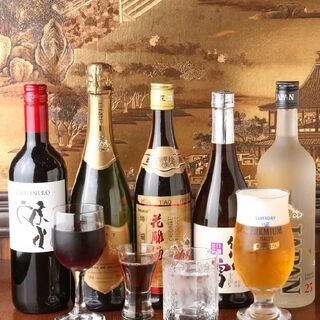 飲み放題も楽しめるお酒は、多彩なジャンルを取り揃えています！