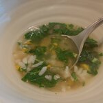 オステリア イニッツィオ - ランチコースA1,760円 スープ