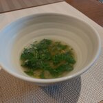 オステリア イニッツィオ - ランチコースA1,760円 スープ