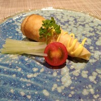 森の鉄板ダイニング まるやま苑 - サーモンのクレープ包み