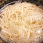 釜揚げうどん 織田薪 - やや細めな乾麺っぽいうどん♪