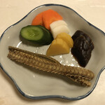 鰻はし本 - 骨せんべいとお漬物