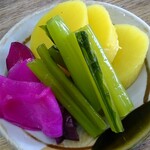 まるしん - 漬物盛り合わせ