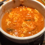 焼肉・韓国料理 KollaBo - スンドゥブチゲ（取り分け後）