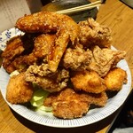 揚鶏屋　伊予 - ザンギ盛り合わせ