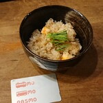 Stand bar maru - 車えび炊き込みご飯480円(税別)=528円 202011