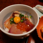 魚処 豆狸 - 海鮮ユッケ丼（プチ）