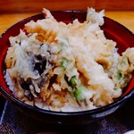 割烹若新 - 天丼(ライス大盛)